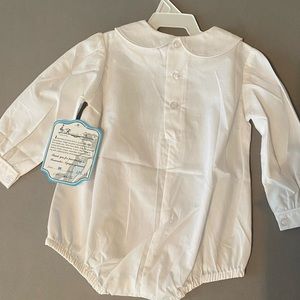 White Peter Pan collar onesie